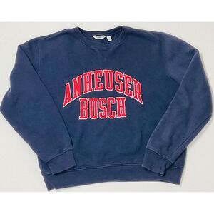 Camp David Anheuser Busch‎ unisex Crewneck sweatshirt embroidered retro cotton L